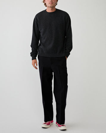 Stockholm Surfboard Club Knit Sweat Black Knitwear Men