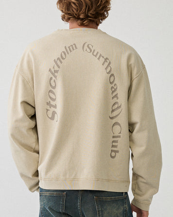 Stockholm Surfboard Club Benny Sweater Cream Sweater Men