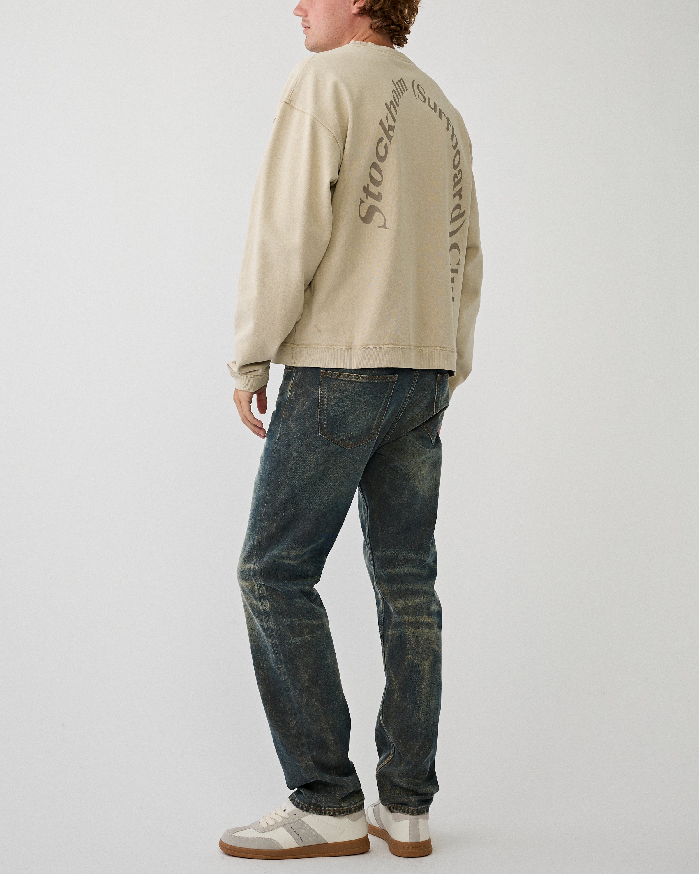 Stockholm Surfboard Club Benny Sweater Cream Sweater Men