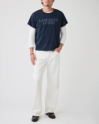 SECOND/LAYER Big Papi Denim White Denim Men