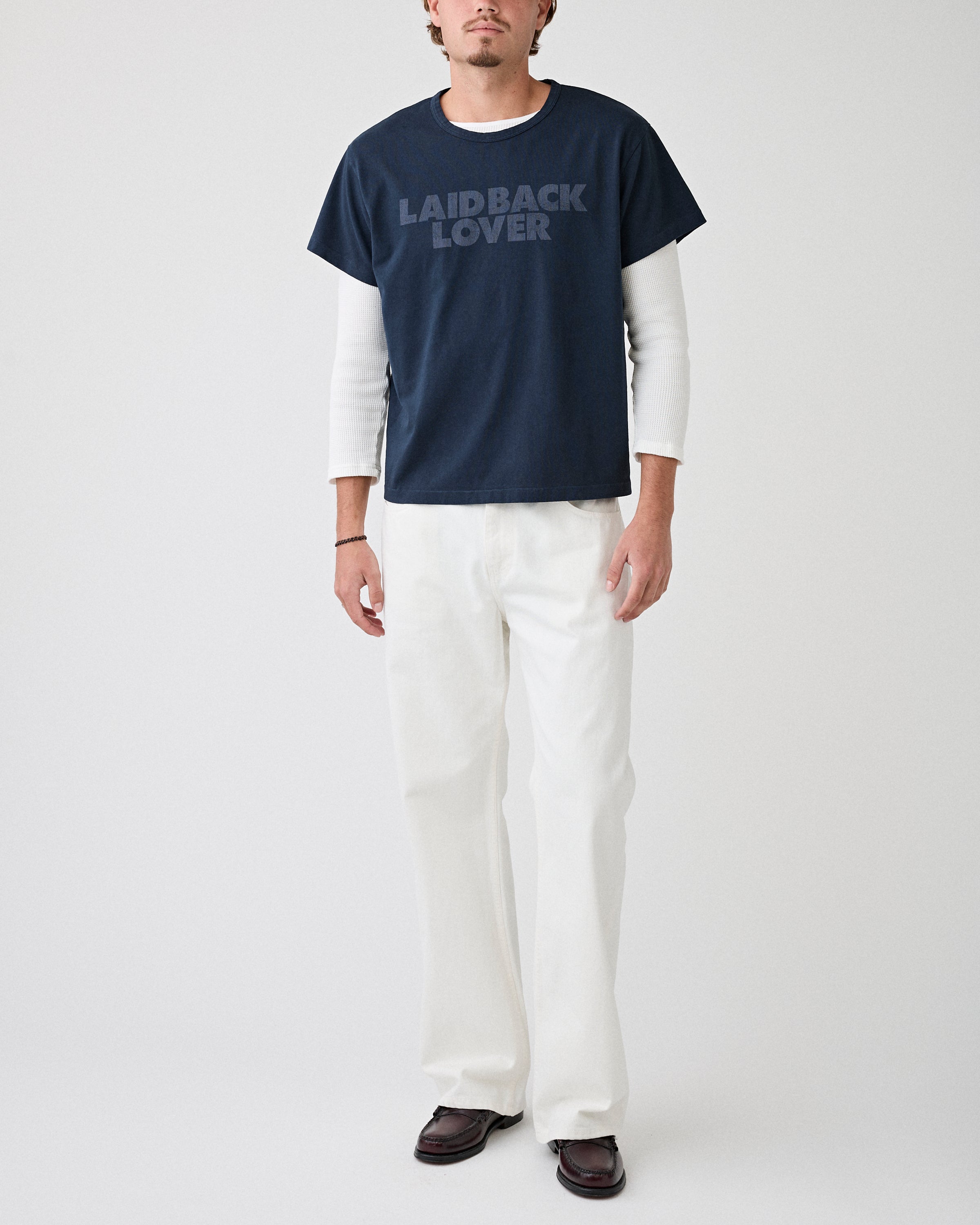 SECOND/LAYER Big Papi Denim White Denim Men