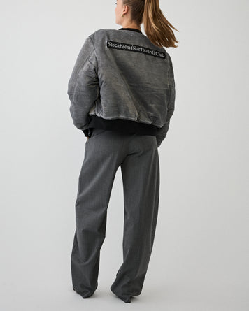 The Latest Dina Pants Grey Melange Pants Women