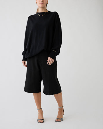 6397 Big Short Black Shorts Women