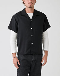 SECOND/LAYER Avenue Shirt Black Shirt S/S Men