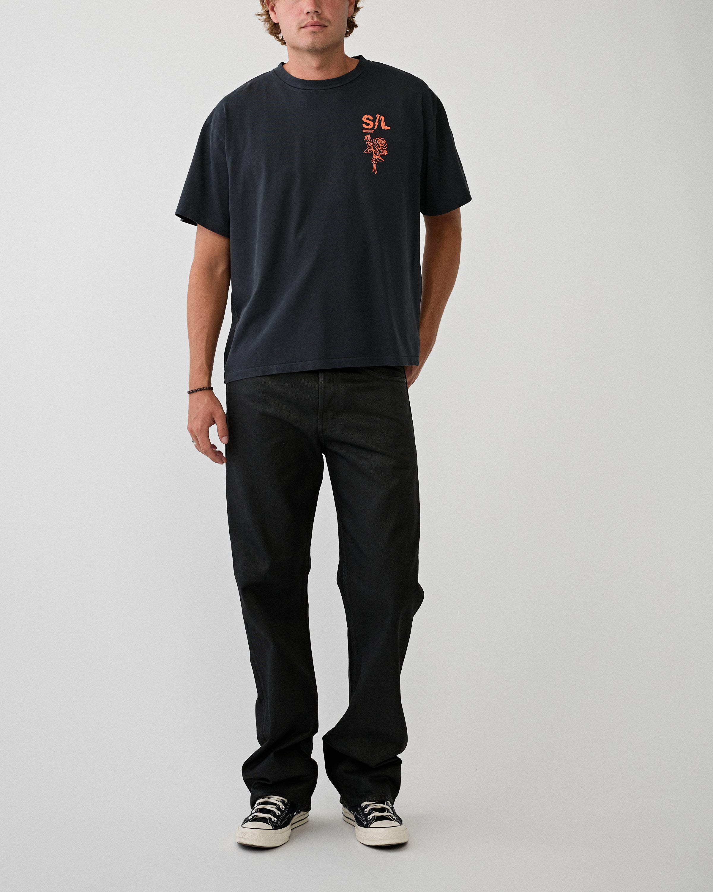 Tenue. Max Jeans Black Coated Denim Men