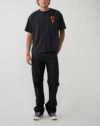 Tenue. Max Jeans Black Coated Denim Men