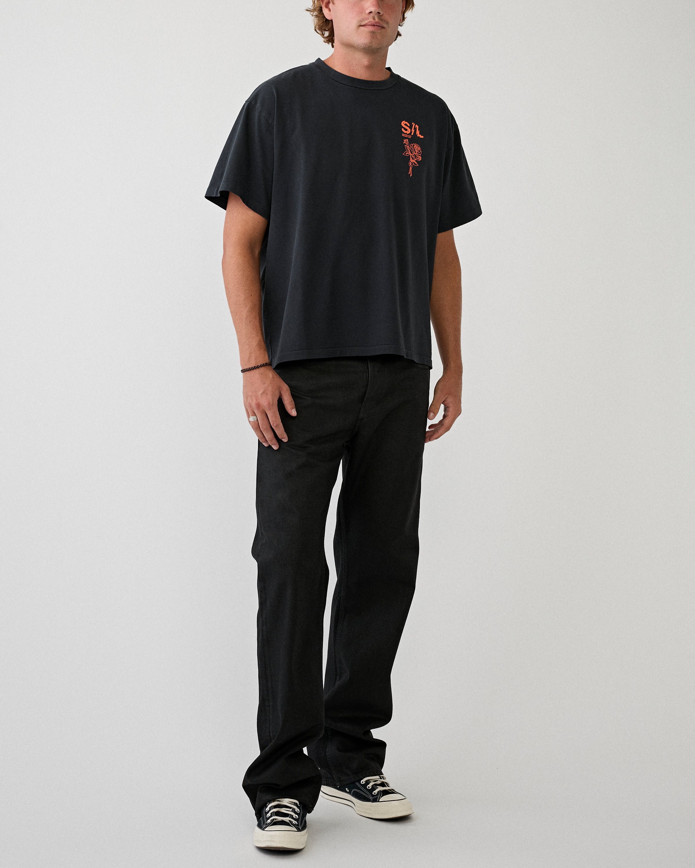 Tenue. Max Jeans Black Coated Denim Men