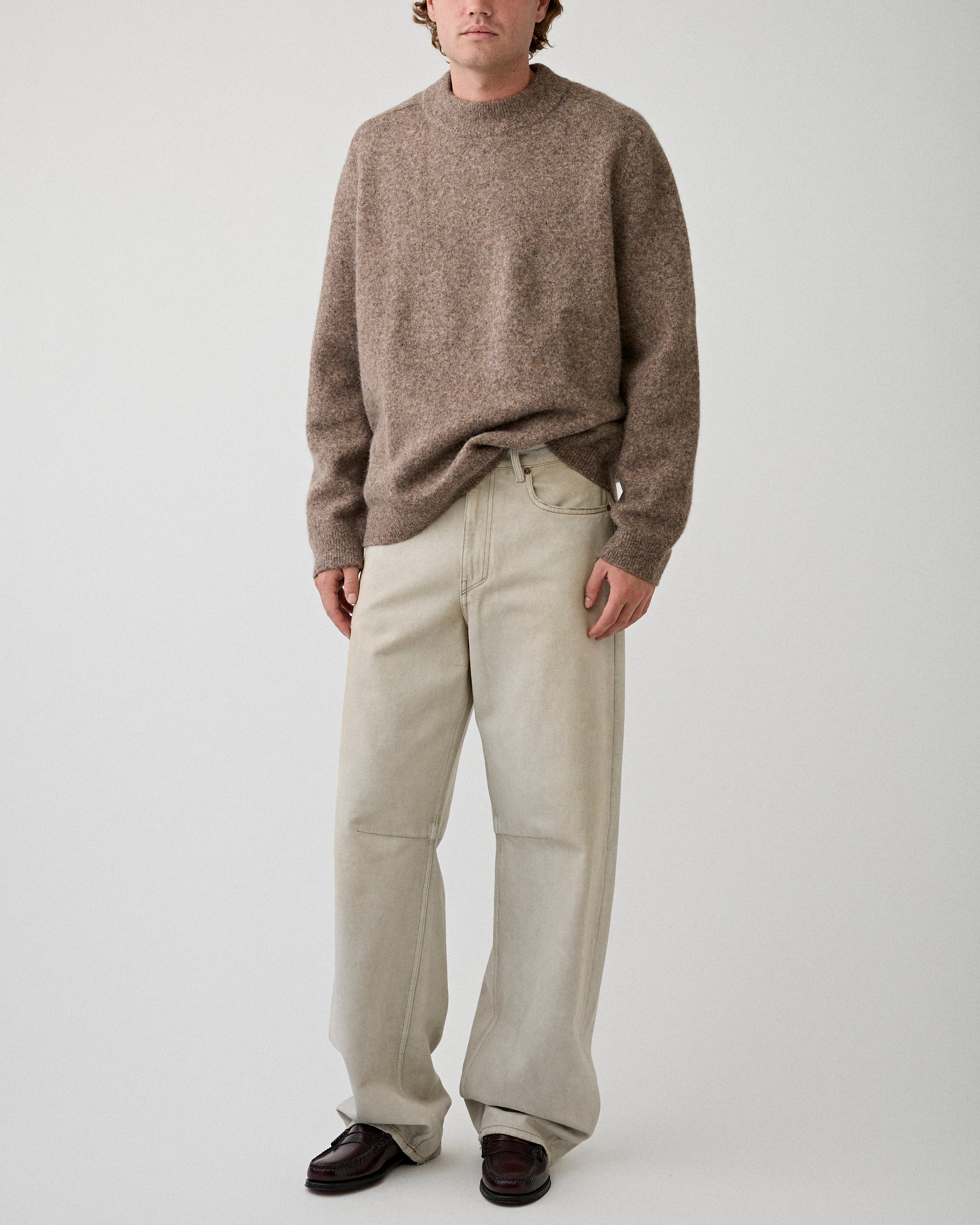 A.P.C. Pull Dylan Taupe Knitwear Men