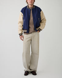 Visvim Varsity Jacket Navy JKT Short Men