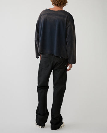 SECOND/LAYER Skull Crush Trasher Longsleeve Black T-shirt S/S Men