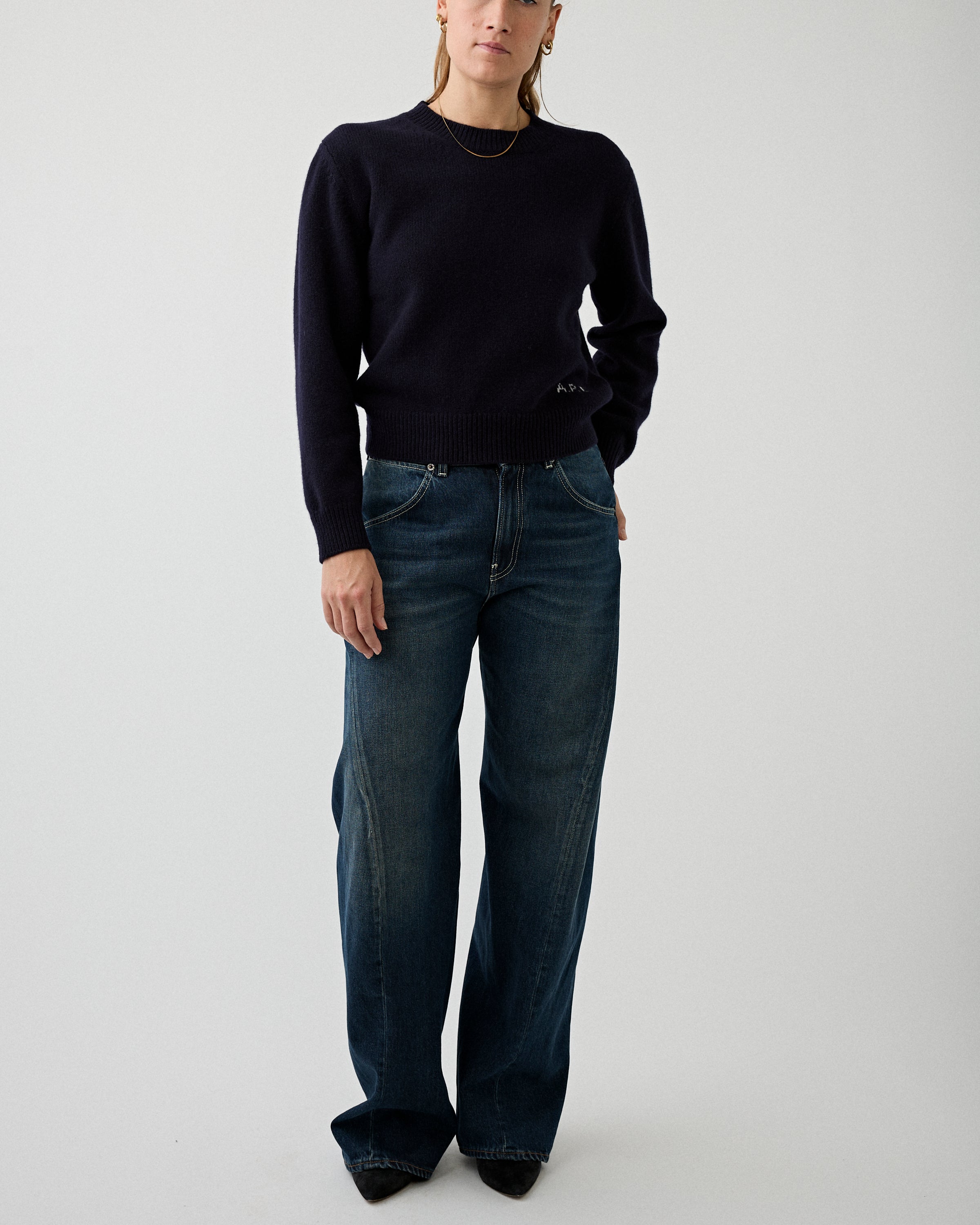 A.P.C. Pull Anna Dark Navy Knitwear Women