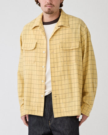 Visvim Carrow Shirt Check Yellow Shirt L/S Men