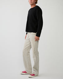 SECOND/LAYER Friends Waffle Knit Sweater Black Knitwear Men