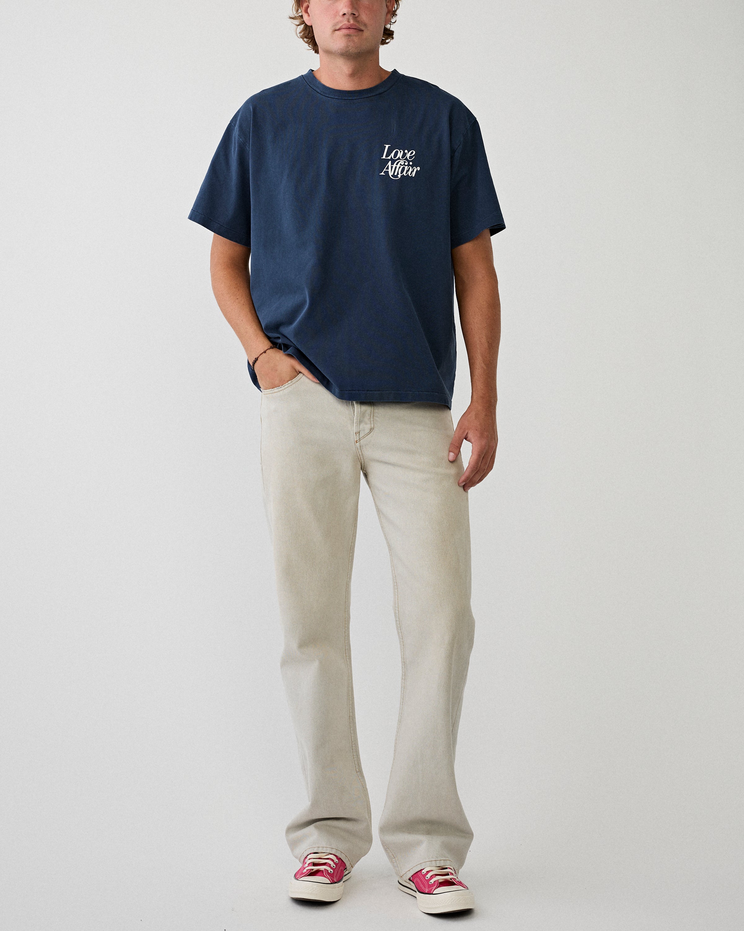 SECOND/LAYER Love Affair T-Shirt Navy T-shirt S/S Men