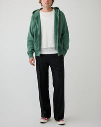 Visvim Jumbo SB Hoodie Damaged Green Sweater Men