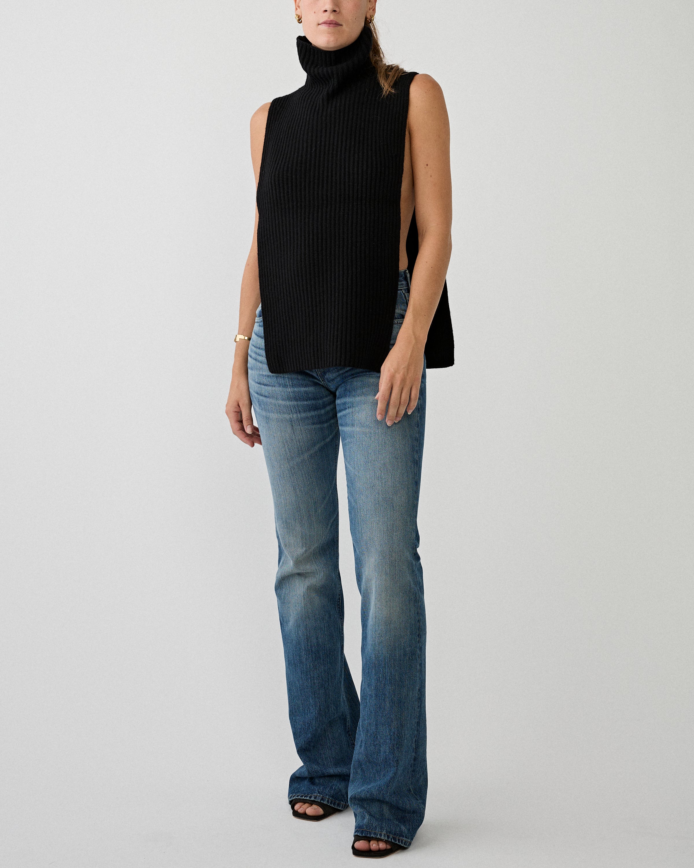 Christian Wijnants Kawsar Knitted Top Black Knitwear Women