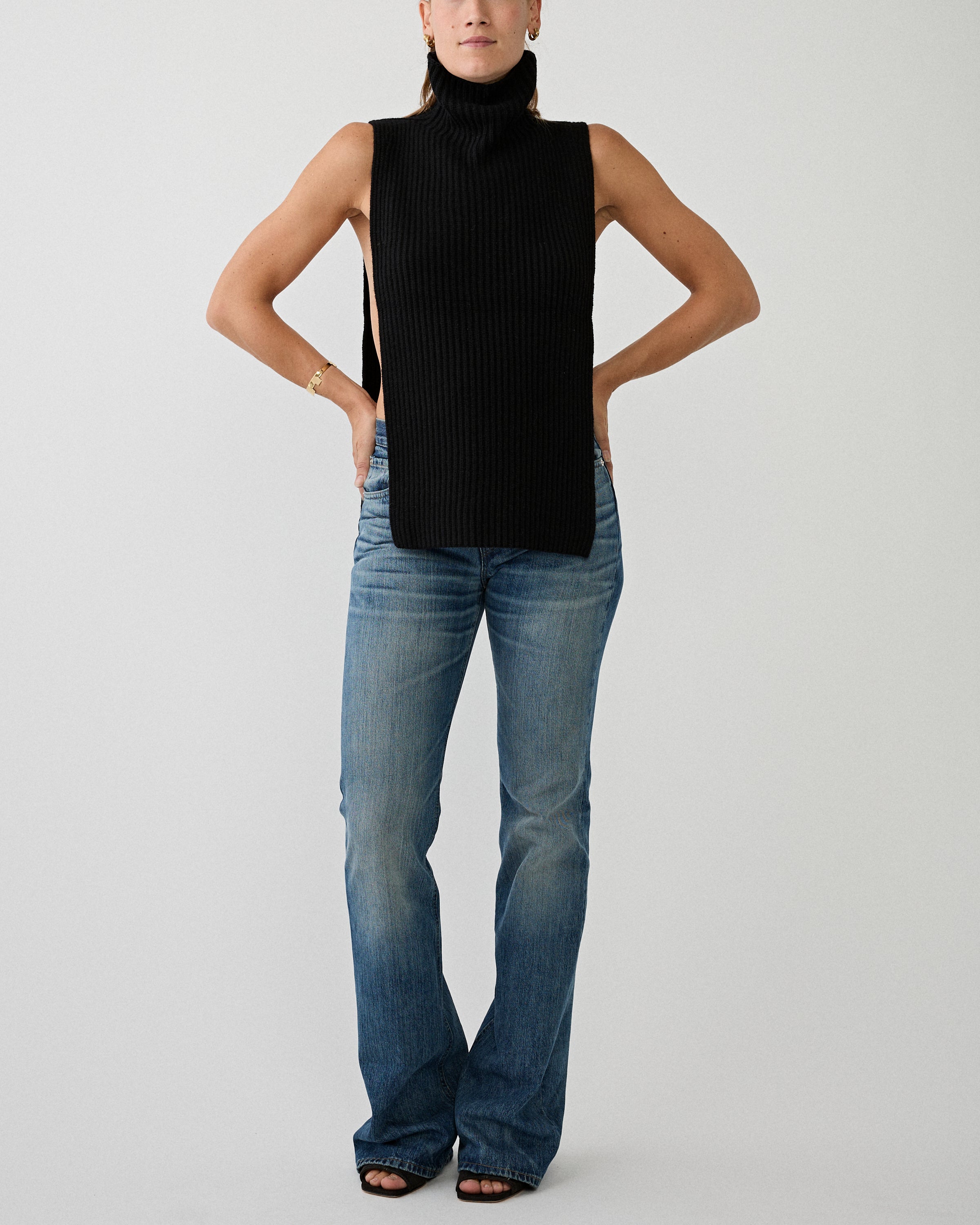 Christian Wijnants Kawsar Knitted Top Black Knitwear Women
