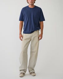 Visvim Jumbo Tee Damaged Navy T-shirt S/S Men