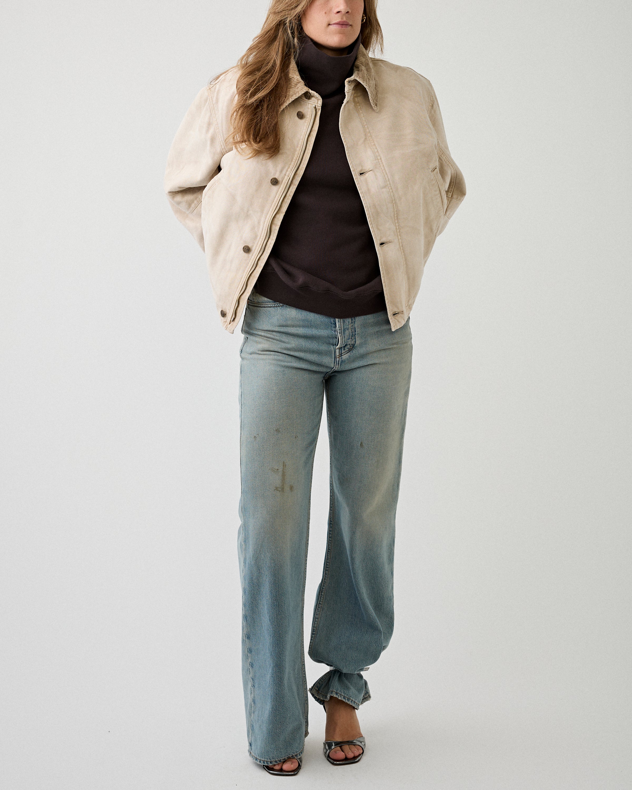 Agolde Jenning Sweatshirt Chocolat Denim Women