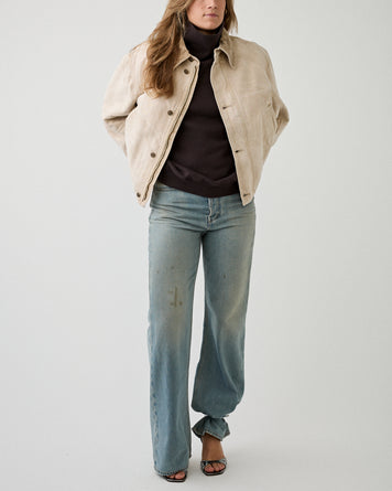 Agolde Jenning Sweatshirt Chocolat Denim Women