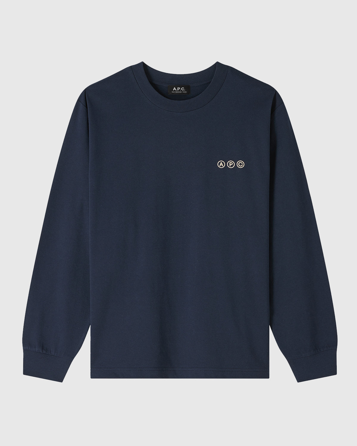 A.P.C. T-Shirt Manche Long sleeve Dark Navy MEN T-SHIRTS