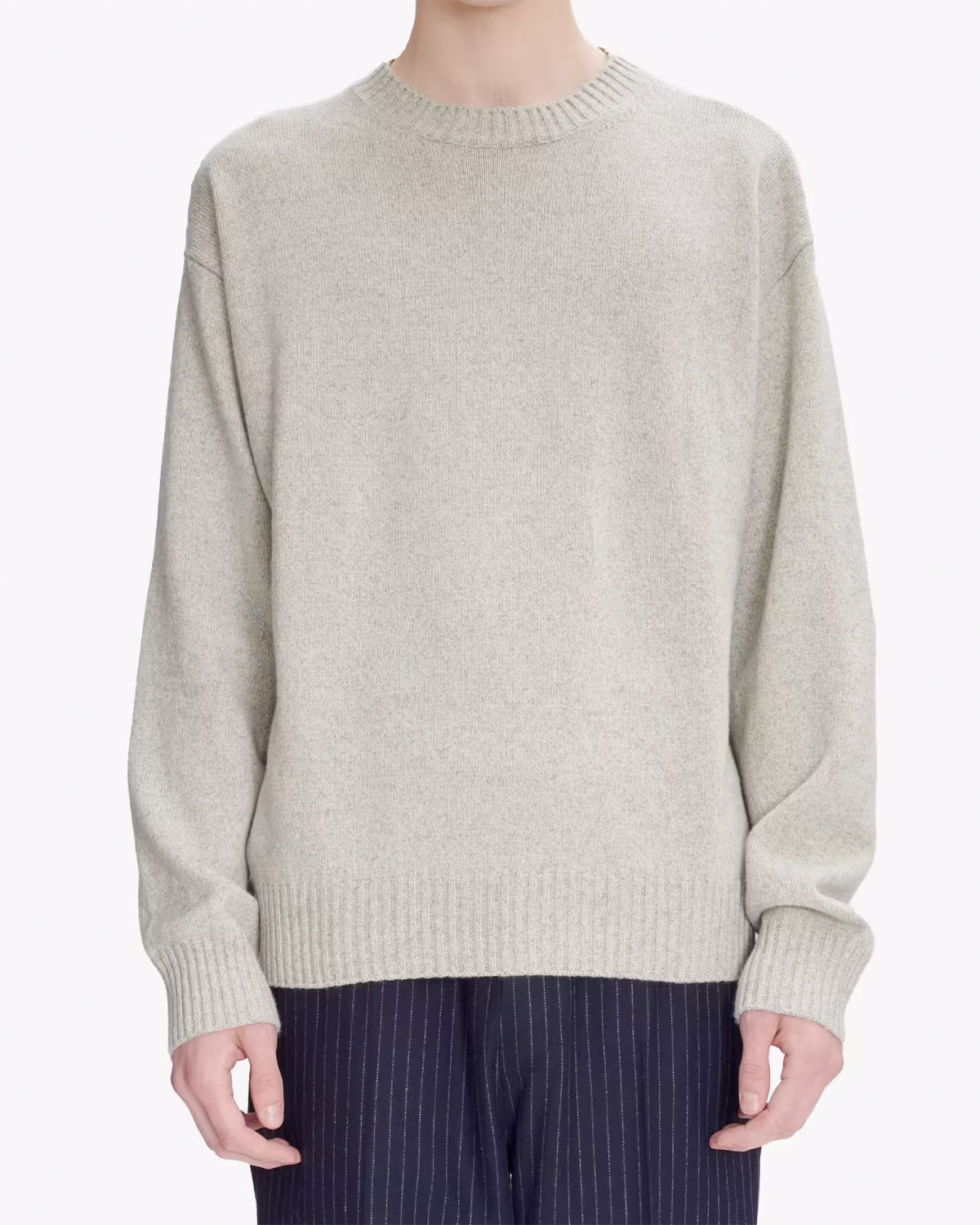 A.P.C. Pull Marcel Ecru/Grey Knitwear Men