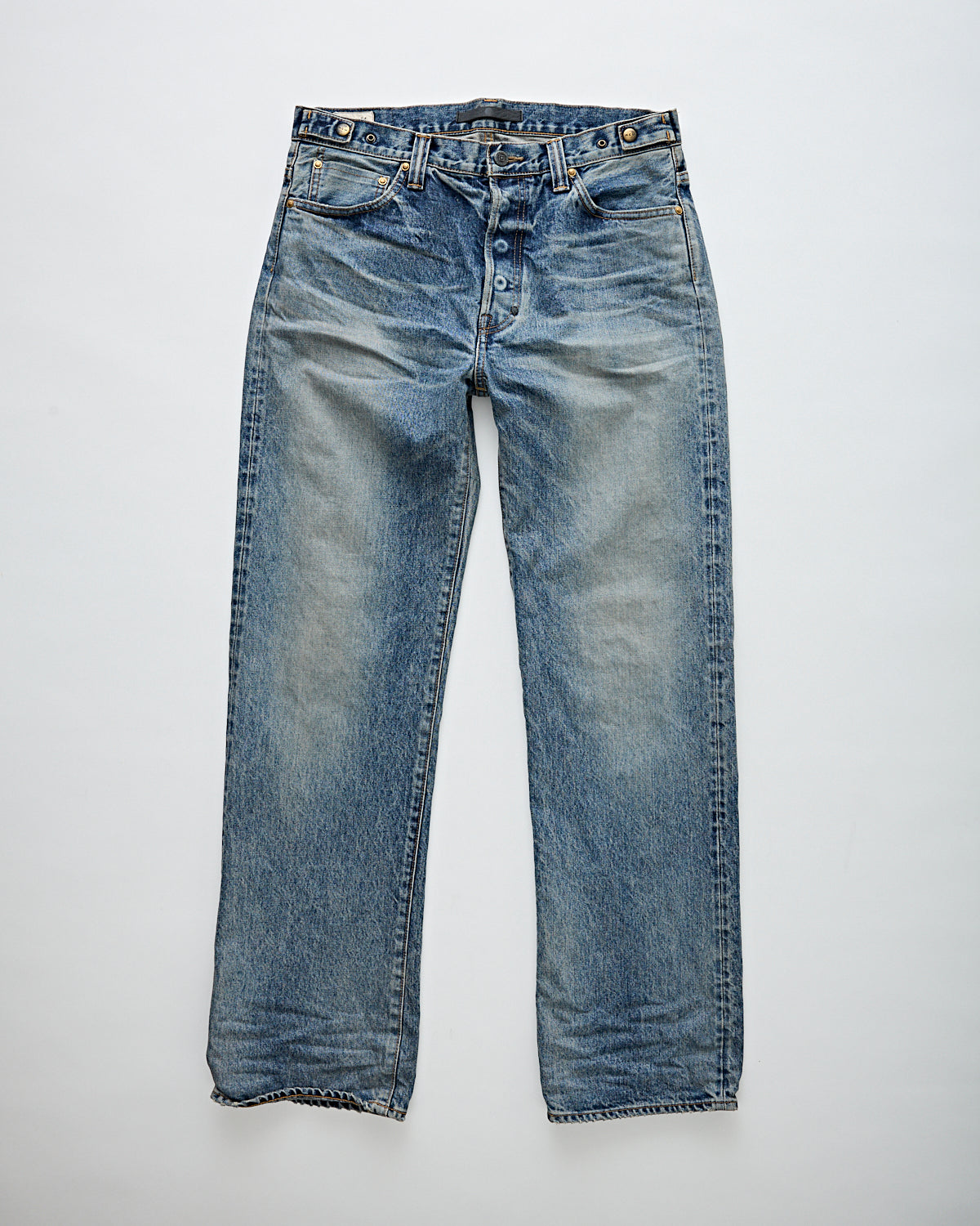 Mastercraft Union Showa Relaxed 'OMOI X' Light Vintage Denim Men