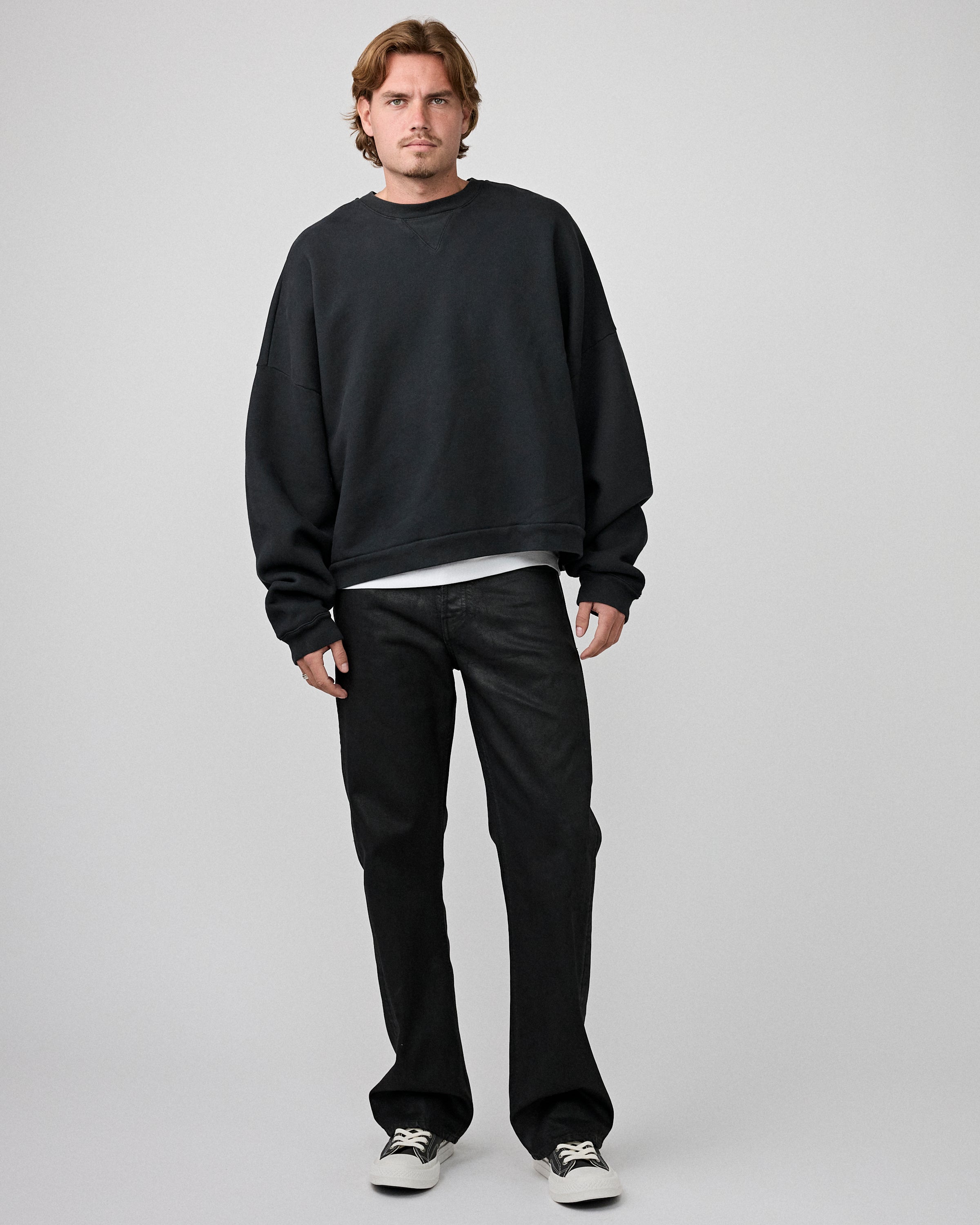 Tenue. Max Jeans Black Coated Denim Men