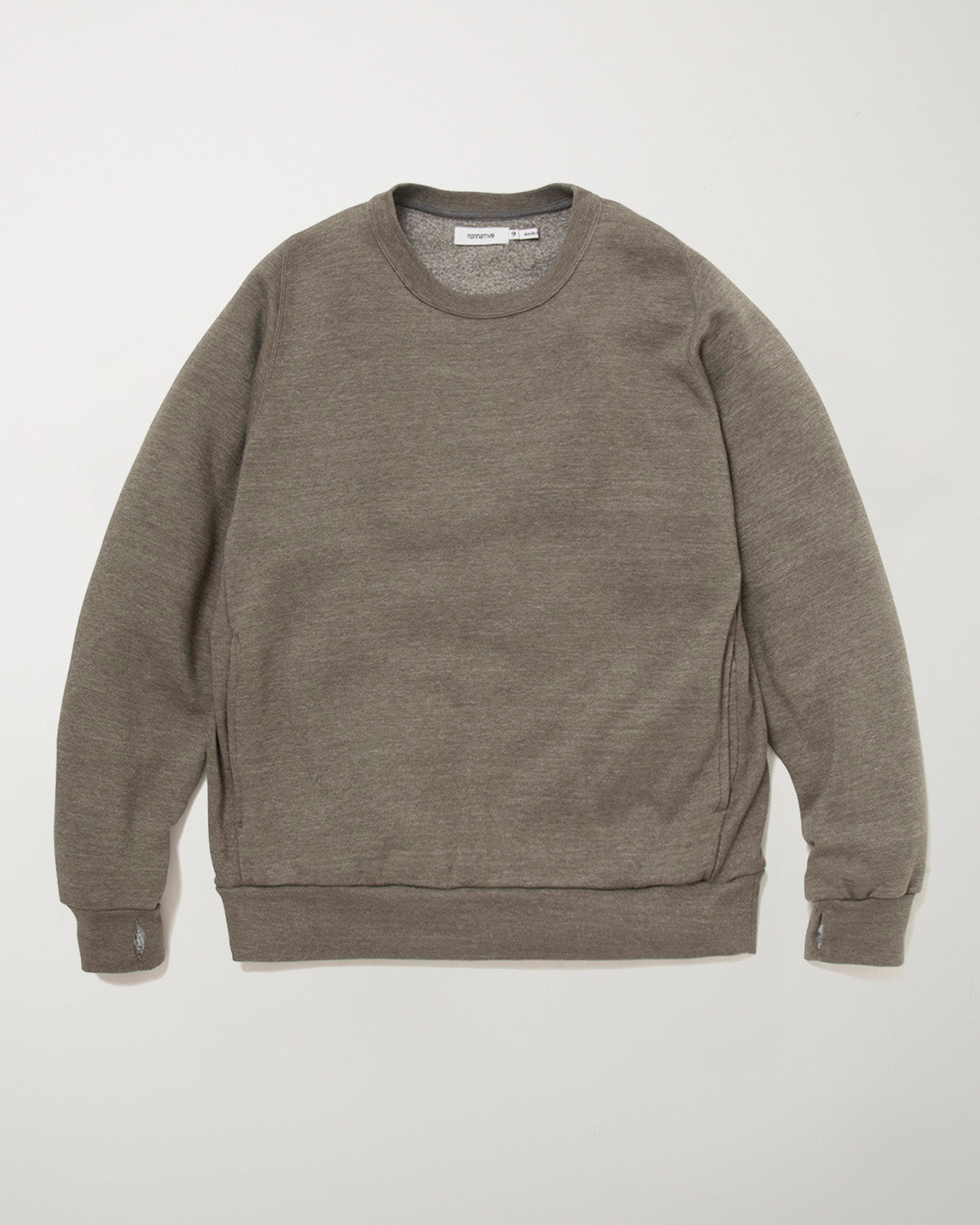 Nonnative Dweller Crew Pullover Sweat Khaki Sweater Men