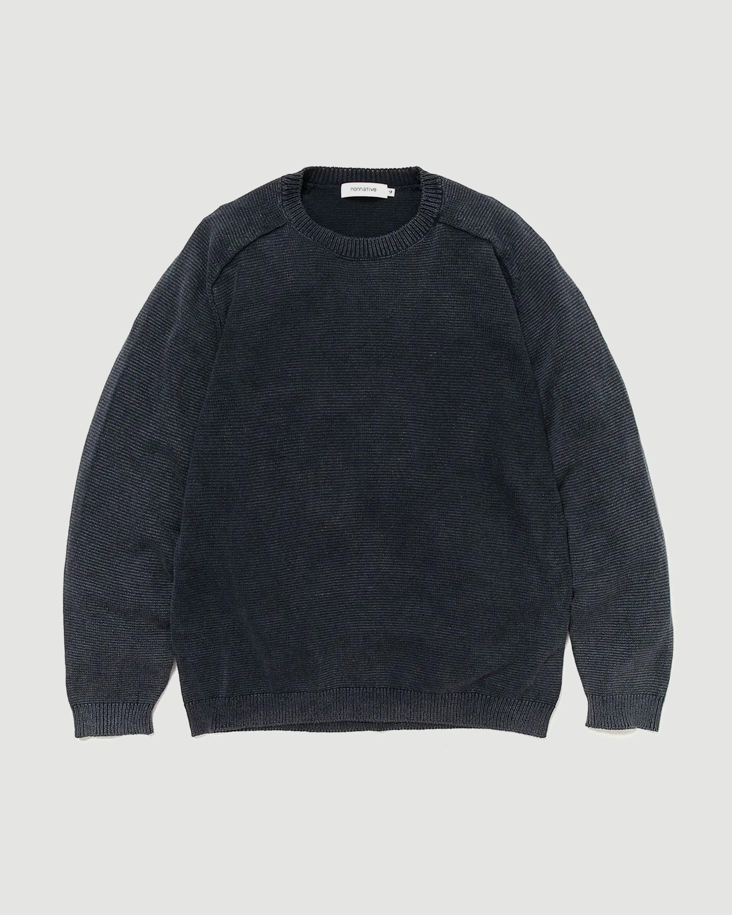 Nonnative Dweller Sweater Cotton Yarn Dark Navy Sweater Men