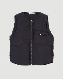 Nonnative Hiker Puff Vest Cotton Typewriter Dark Navy JKT Short Men