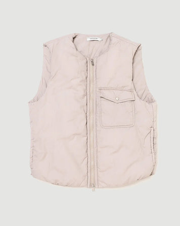 Nonnative Hiker Puff Vest Cotton Typewriter Ivory JKT Short Men