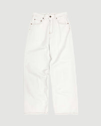 6397 Wide Jean Chalk White Denim Women