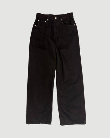 6397 Wide Jean Stay Black Denim Women