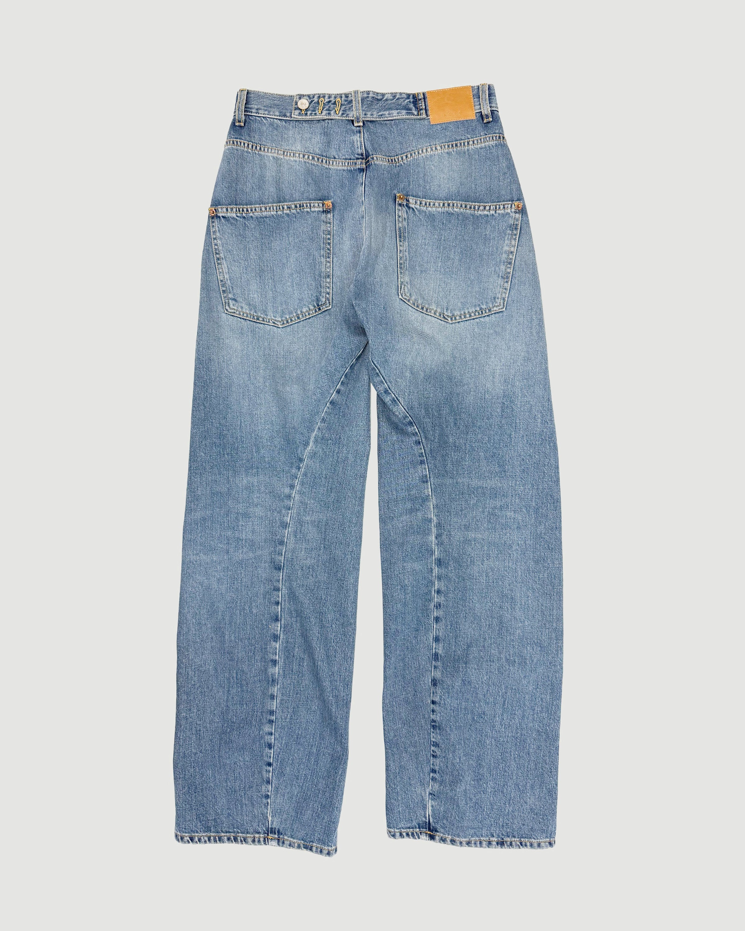 6397 Big Twisted Seam Soft Mid Blue Denim Women
