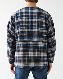 Nonnative Hiker Pullover Puff Jacket Check Blue JKT Short Men