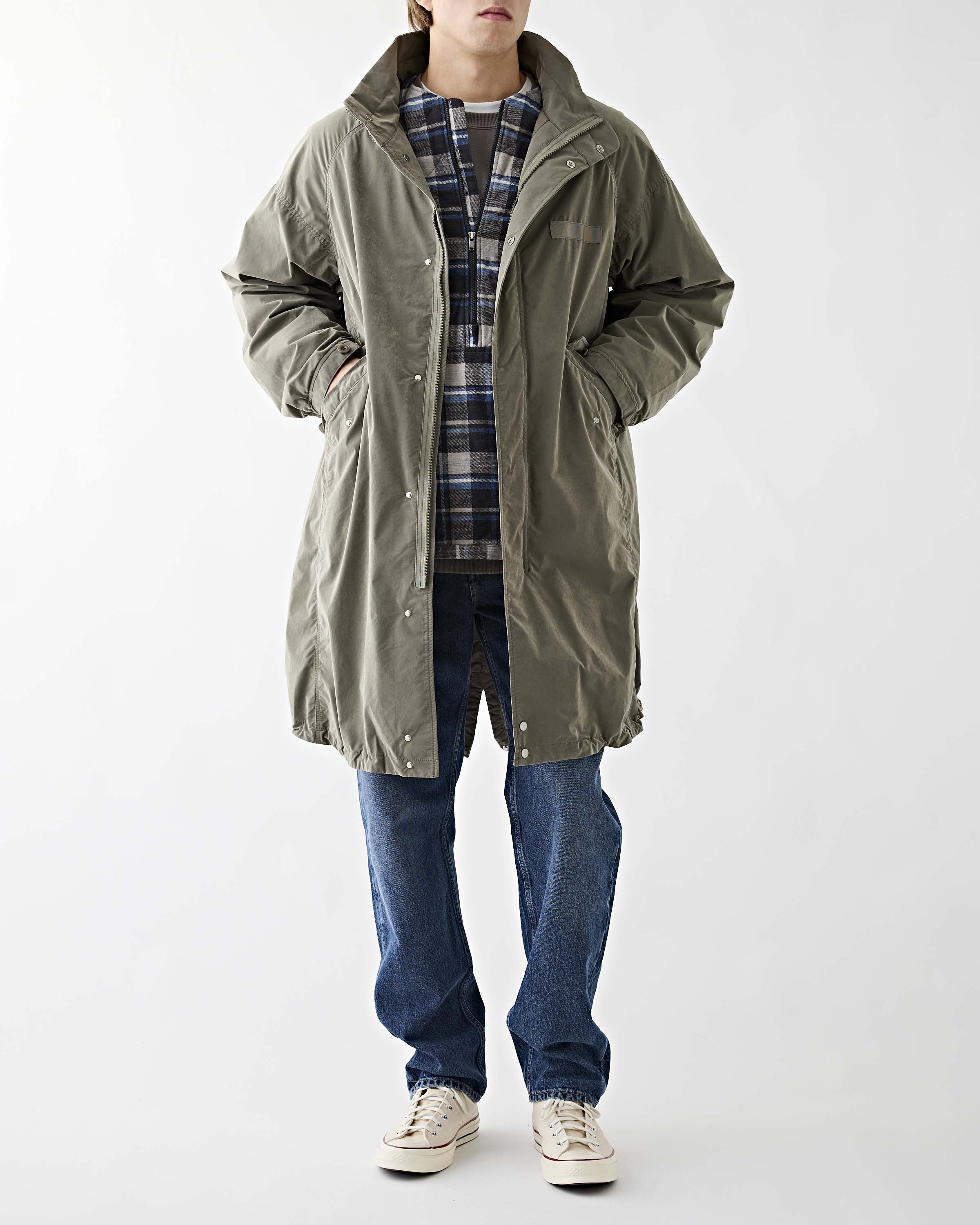 Nonnative – Trooper Coat P/N GORE-TEX Windstopper Khaki – Tenue de Nîmes