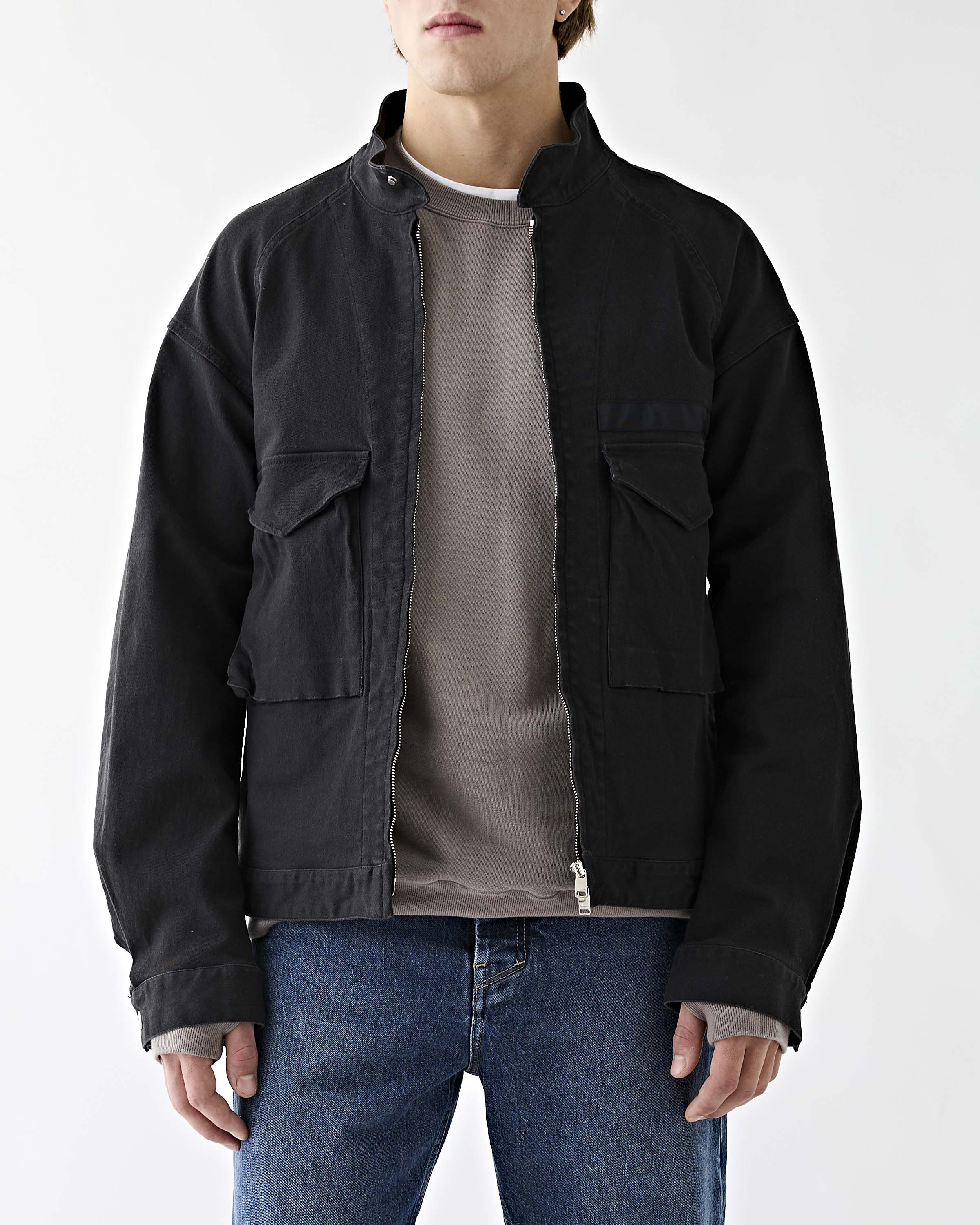 Nonnative Trooper Short Jacket Cotton Drill Twill Black JKT Short Men