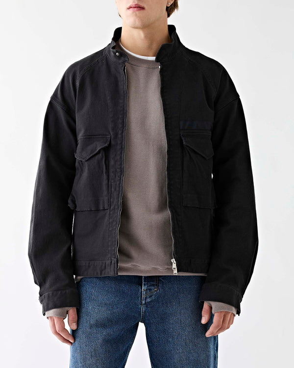 Nonnative – Trooper Short Jacket Cotton Drill Twill Black – Tenue 