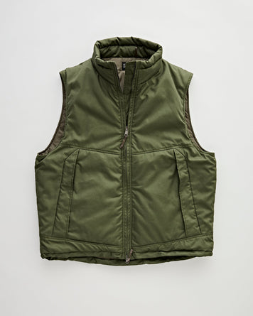 OrSlow Cotton x Nylon Padded Vest Army Green JKT Short Men