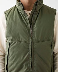 OrSlow Cotton x Nylon Padded Vest Army Green JKT Short Men