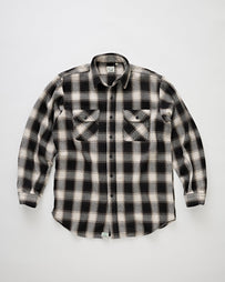 OrSlow Heavyweight Flannel Check Black Shirt L/S Men