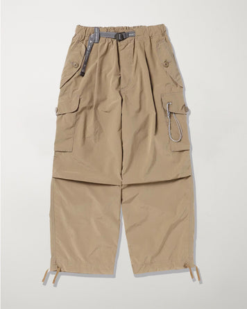 and wander Oversized Cargo Pants Beige Pants Men