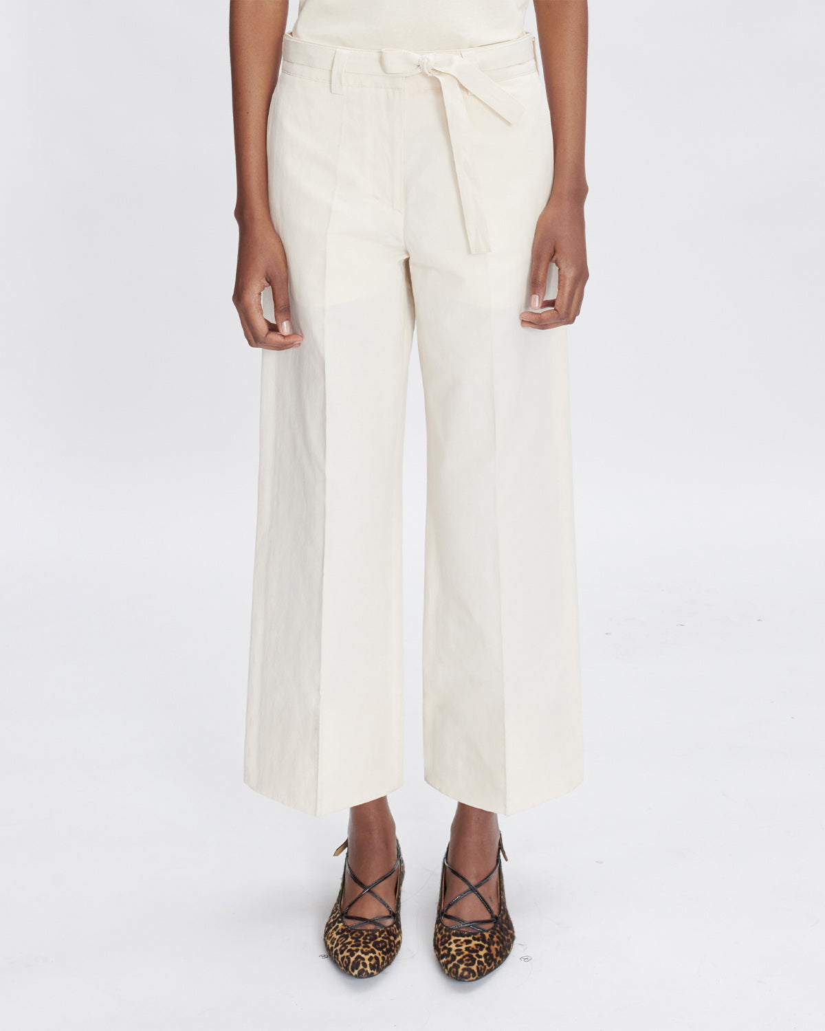 A.P.C. Pantalon Mara Ecru WOMEN PANTS