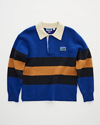 Patagonia Recycled Wool-Blend Rugby Sweater Coban Blue JKT Short Men
