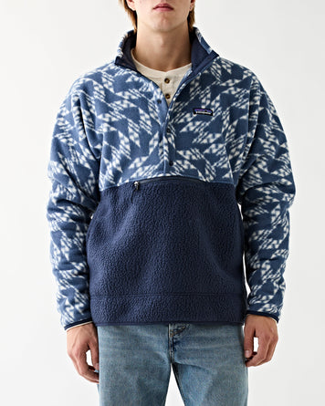 Patagonia Men's Retro Pile 1/2 Snap P/O New Navy JKT Short Men
