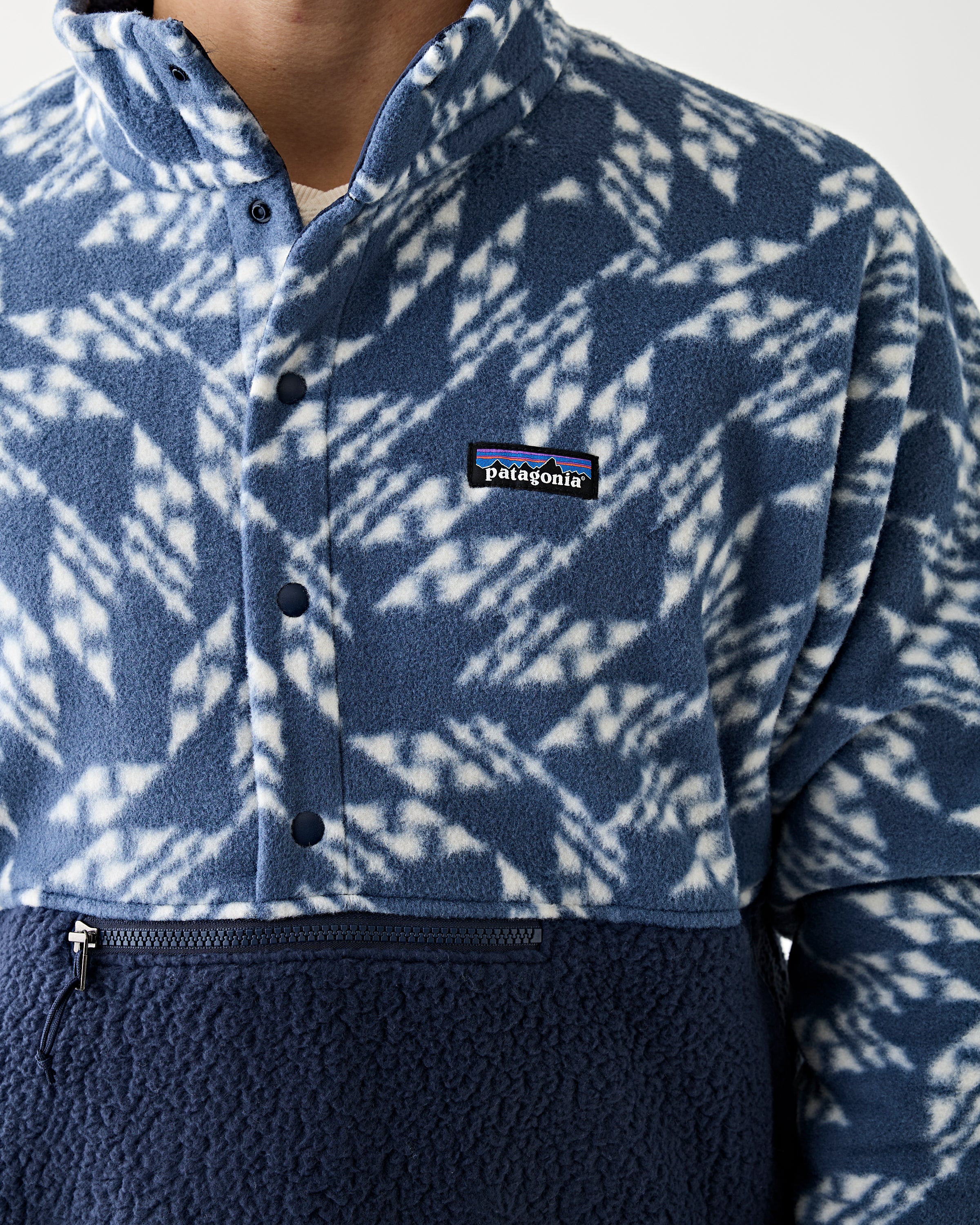 Patagonia Men's Retro Pile 1/2 Snap P/O New Navy JKT Short Men