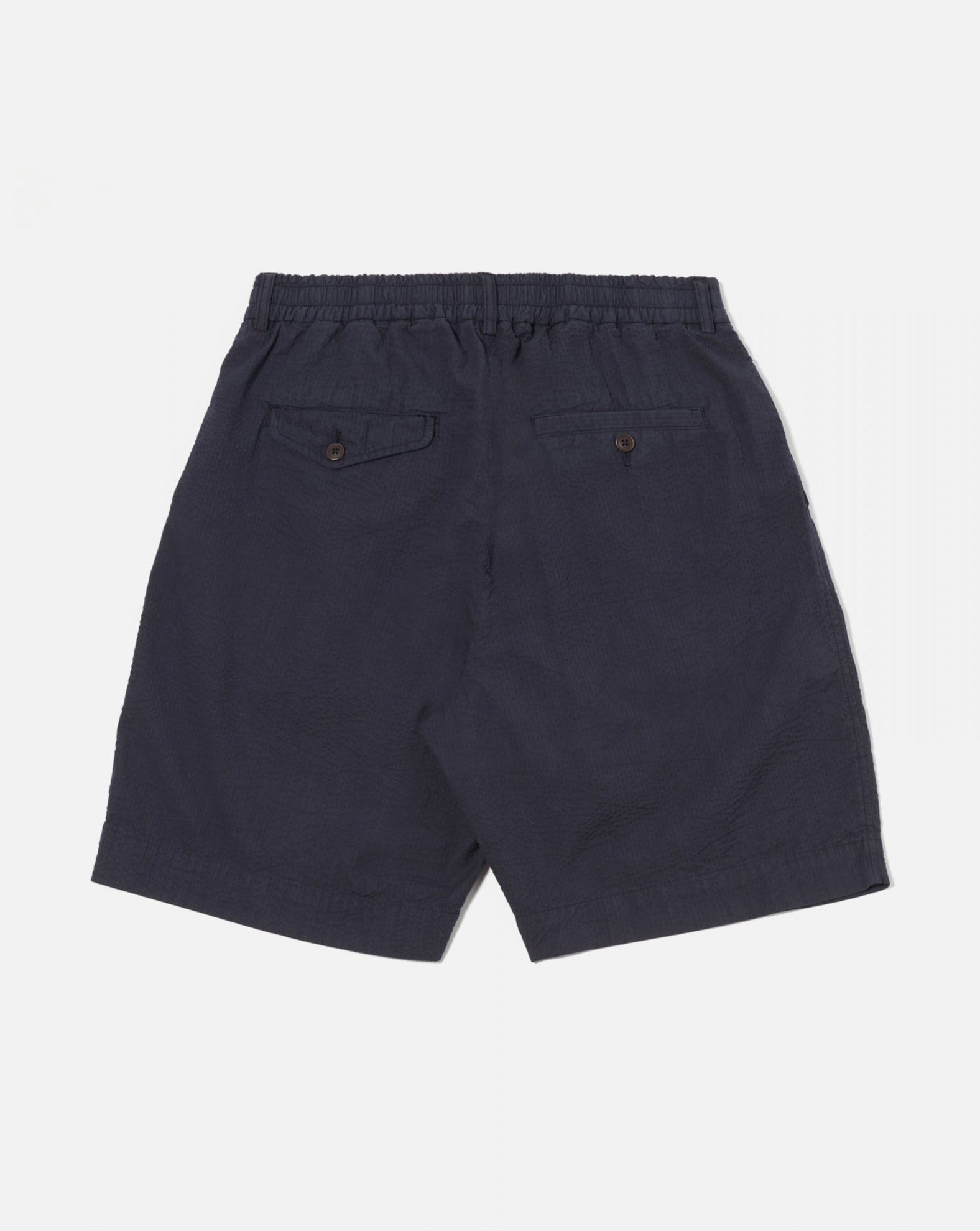 Universal Works Pleated Track Short Navy Shorts Men