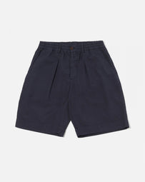 Universal Works Pleated Track Short Navy Shorts Men