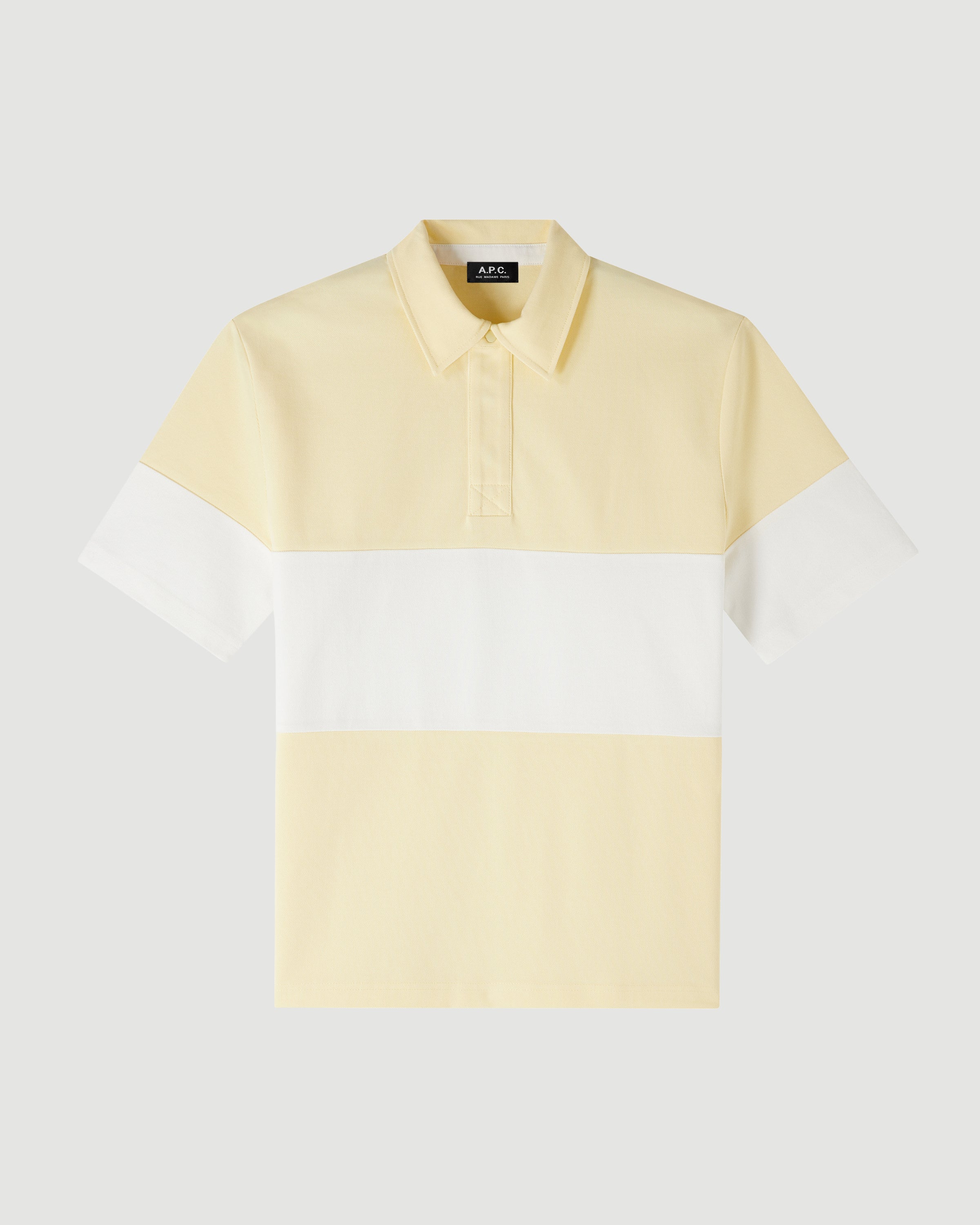 A.P.C. Polo Kenneth Light Yellow T-shirt S/S Men
